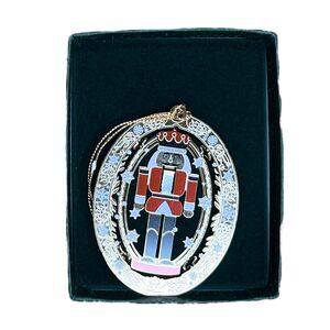 Vintage Chemart Christmas Ornament Nutcracker 24K Gold Finished Brass